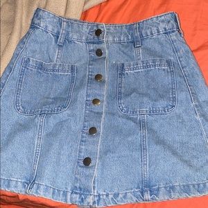 H&M denim mini skirt